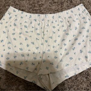 Floral Print Pajama Shorts